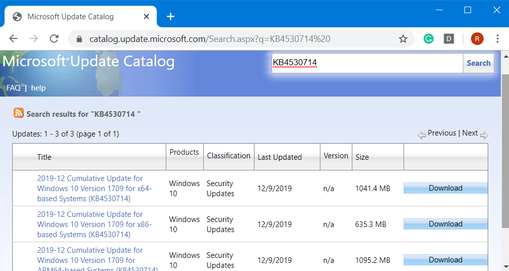KB4530714 for Windows 10 1709 16299.1565 Picture 1
