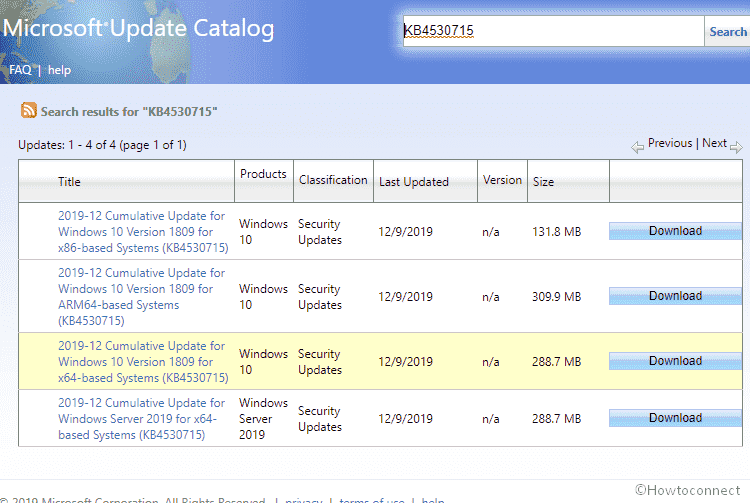 KB4530715 Update for Windows 10 1809
