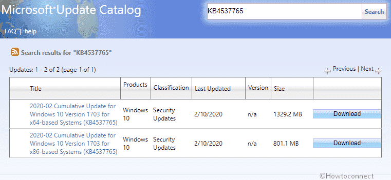 KB4537765 Update for Windows 10 1703 15063.2284