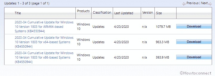 KB4550944 for Windows 10 1803 17134.1456 update
