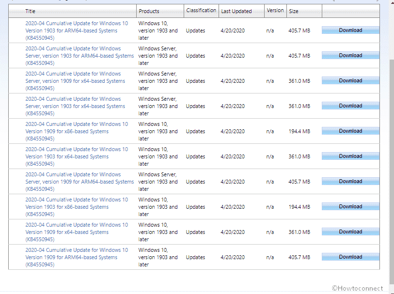 KB4550945 Windows 10 1909
