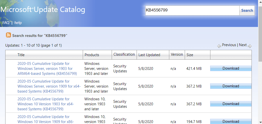 KB4556799 Windows 10 1909 18363.836 and 1903 18362.836 Update Pic 1