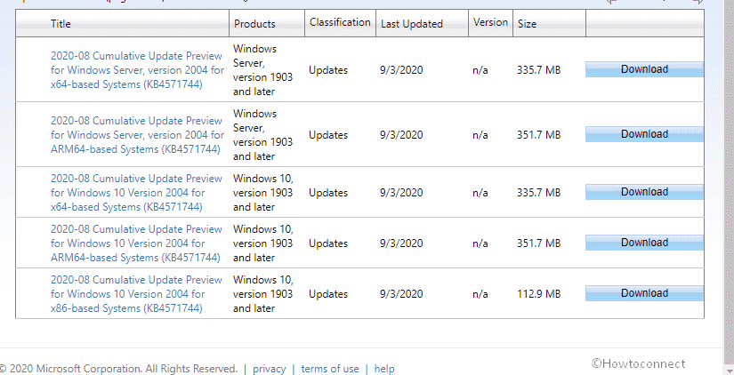 KB4571744 Windows 10 2004 19041.488 Preview Version