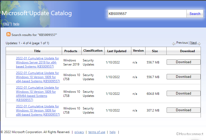 KB5009557 and KB5009545