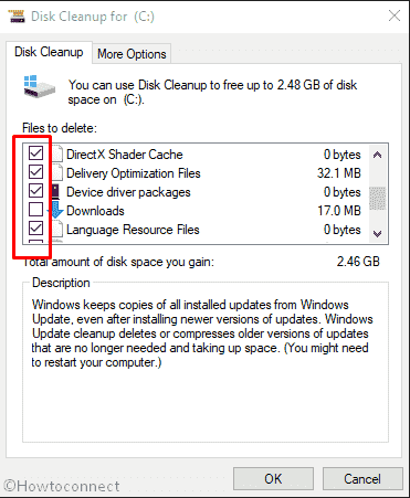 LIVE SYSTEM DUMP - Run Disk cleanup to free up space