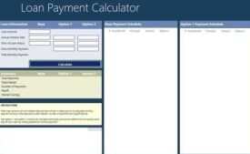 Loan Payment Calculator, Windows 8