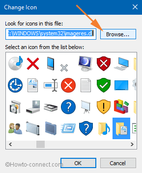 Look for icons in this file and Click browse Look for icons in this file and Click browse