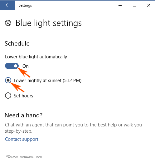 Lower Night Light on Windows 10 image 7