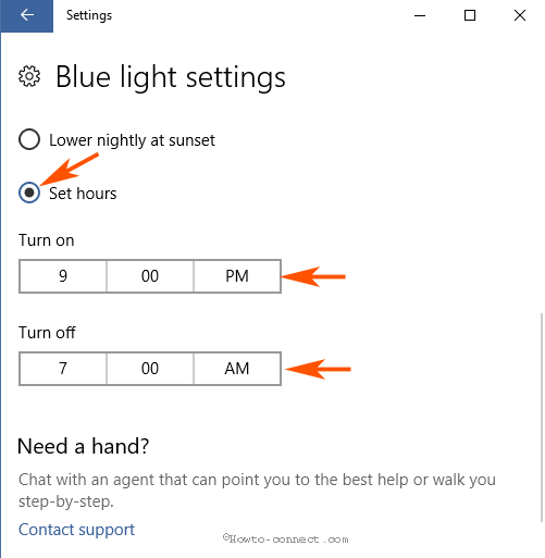 Lower Night Light on Windows 10 image 8