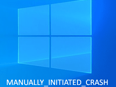 MANUALLY INITIATED CRASH