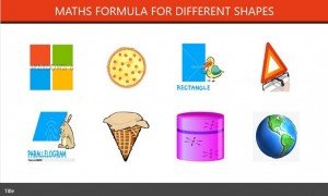 Maths Formula for shapes Windows 8 app