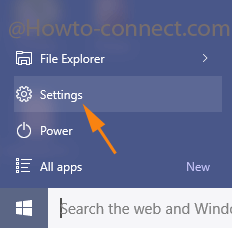 Make Start Screen visible to choose Settings