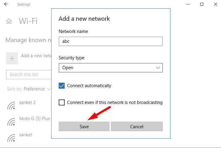 Manage Known Networks Windows 10 image 4