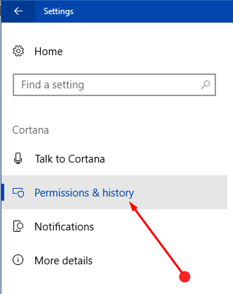 Manage Permissions for Cortana in Windows 10 Pics 2
