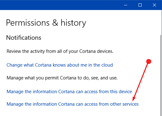 Manage Permissions for Cortana in Windows 10 Pics 8