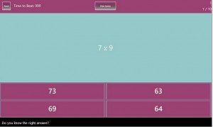 Mental Maths Quiz Windows 8 App