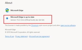 Microsoft Edge Insider Dev Version 75.0.139.4