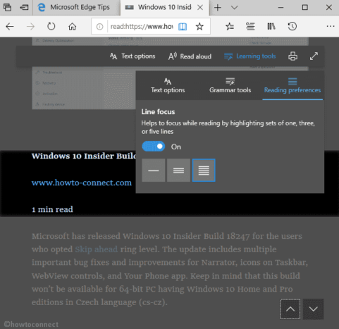 Microsoft Edge New Features in 1809 Windows 10 October 2018 update