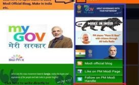 Narendra Modi Mobile App MyGov interface