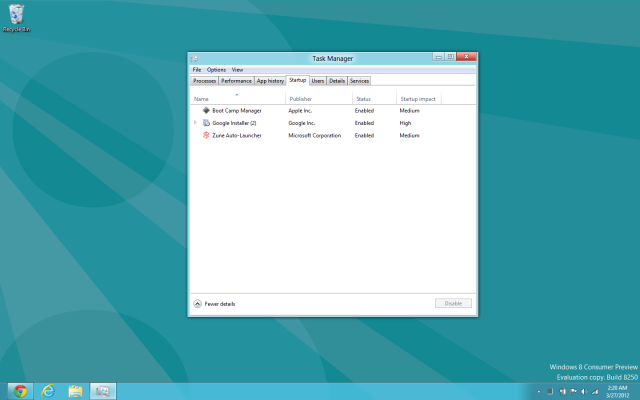 Navigate Startup tab navigate startup tab