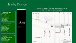 Nearby Doctor App on Windows 8