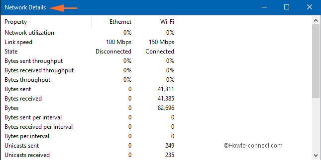 Network Activity in Windows 10 using Task Manager