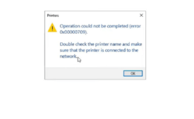 Network Printing Error #283, 0x00000709, 0x0000011b, KB5007189 Windows 10