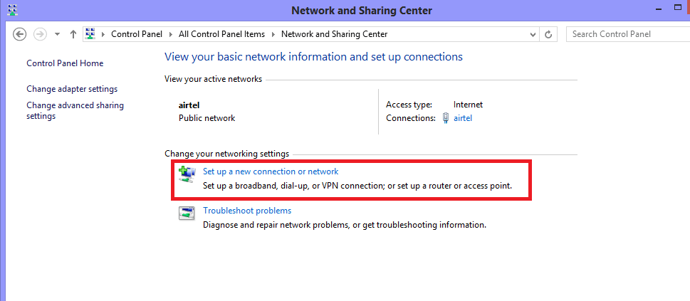 How to create Virtual Private Network Connection in Windows 8.1