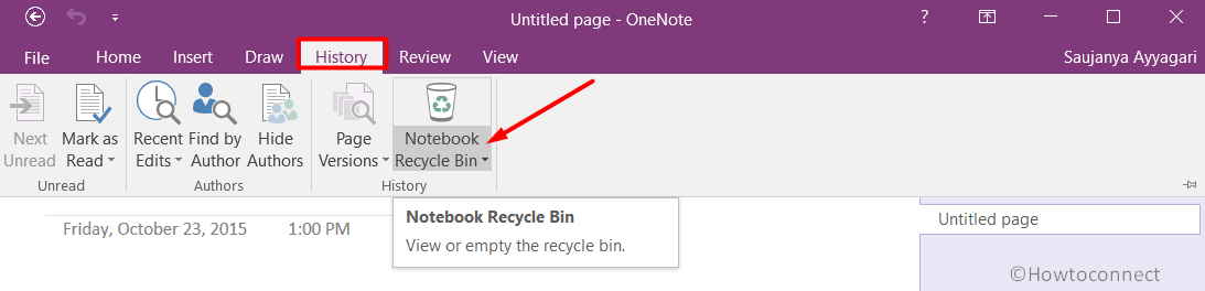 Notebook Recycle Bin in Windows 10 Image 3