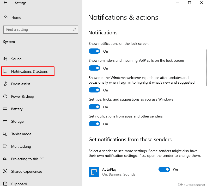 Notifications Missing in Action Center in Windows 10 1809 image 2