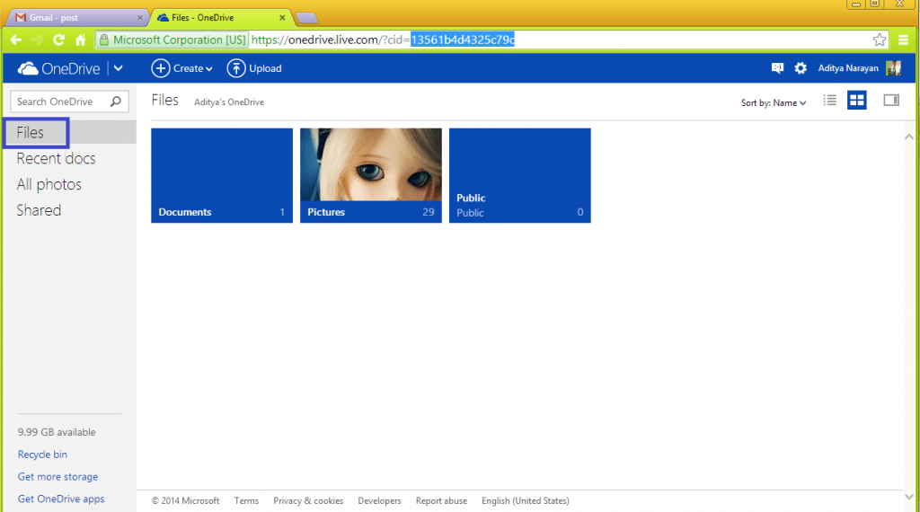 copy_your_cid_number Tips to Map OneDrive in This PC on Windows 8.1 PC