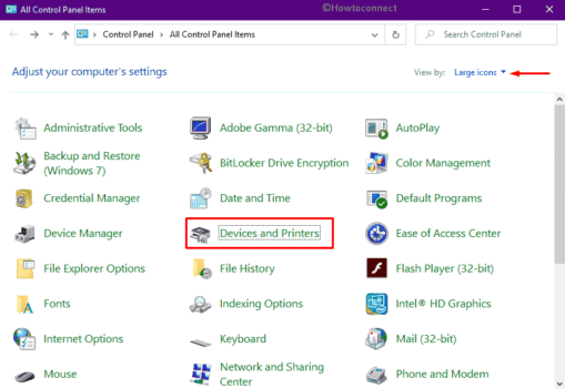 Printer Control Panel Features How to open Devices and Printers (Control Panel) in Windows 10