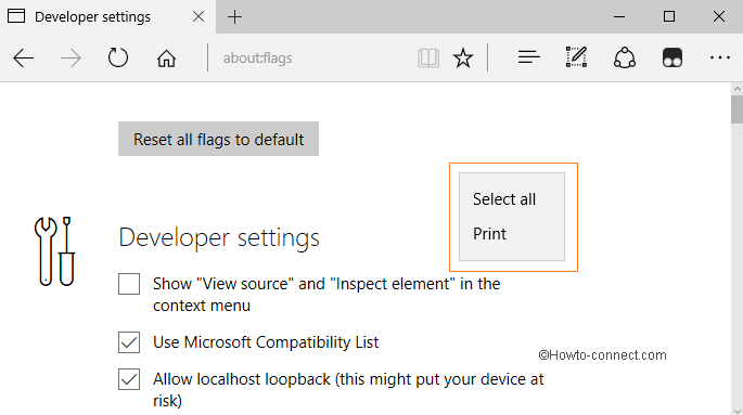 Open Microsoft Edge Inspect Element and View Source pic 3