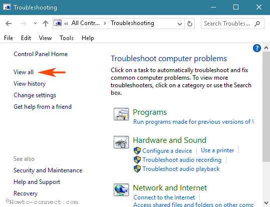 Open Troubleshooting In Windows 10 image 2