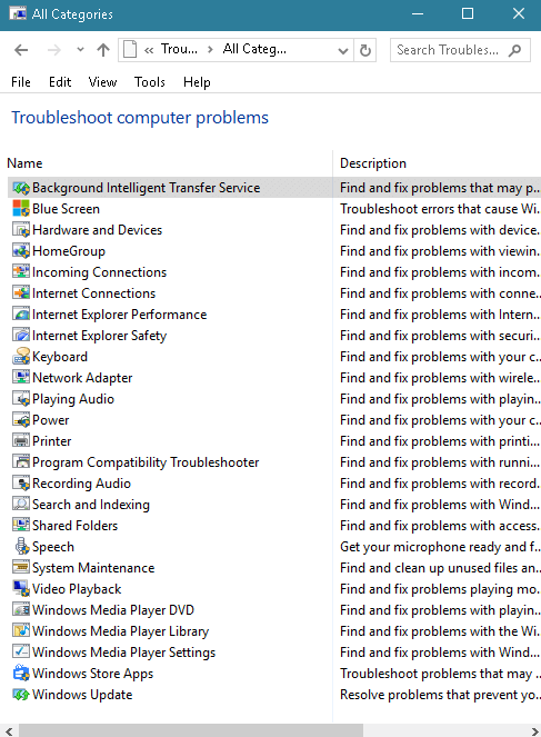 Open Troubleshooting In Windows 10 image 3