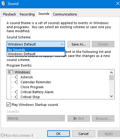 Optimize Windows 10 Performance - Remove Sound Notifications of System events