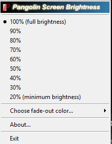 Pangobright Screen Brightness Control Software for Windows Free Download image 2