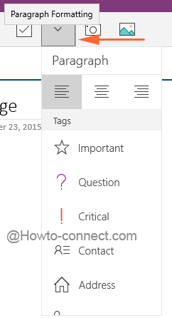 Paragraph Formatting of Windows 10 OneNote app