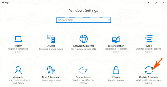 Pause Windows Update on Windows 10 step 1