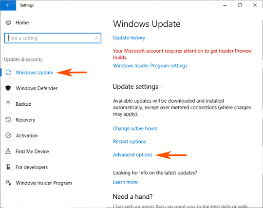 Pause Windows Update on Windows 10 step 2