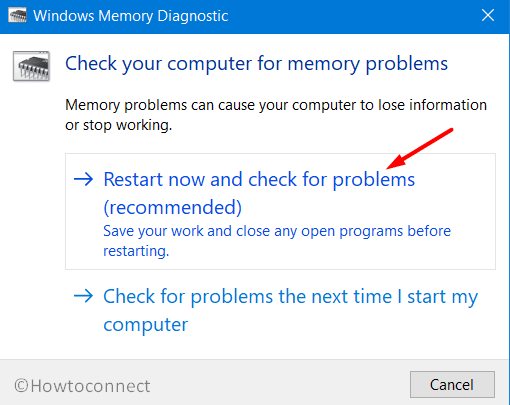 Perform a Memory Scan to Fix Blue Screen Error Windows 10 Pic 3