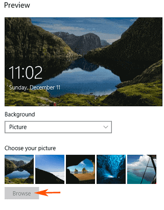 Personalize Lock Screen in windows 10 image 4