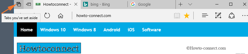 Photo 3 Set Aside Microsoft Edge Tabs
