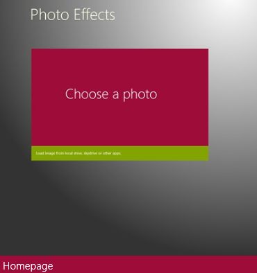 PhotoEffects, Windows 8