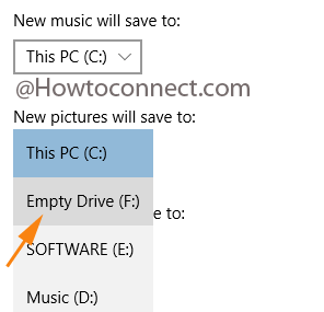 Pick up the new drive to save pictures