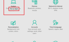 Pin Settings App Categories to Start in Windows 10