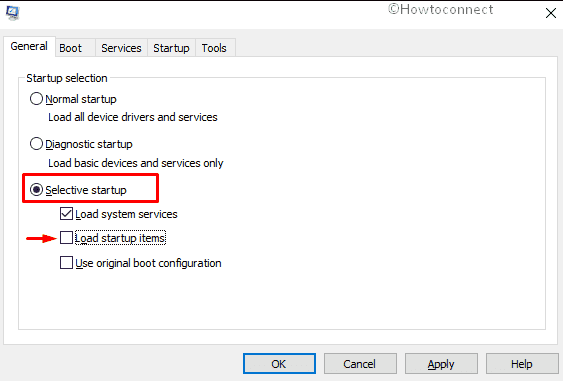 Potential Windows Update Database Error detected-choose selective stratup