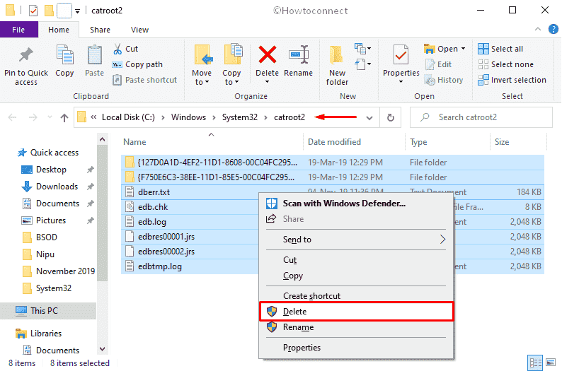 Potential Windows Update Database Error detected-clean catroot2 folder