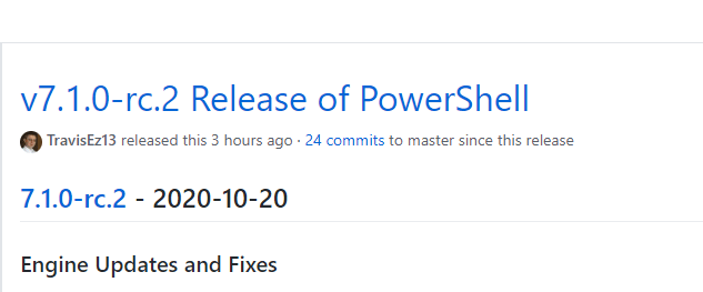 PowerShell v7.1.0-rc.2