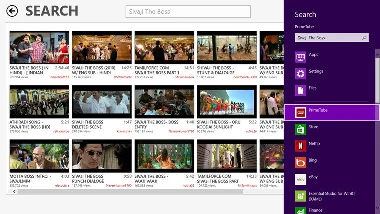 Prime Tube app for windows 8